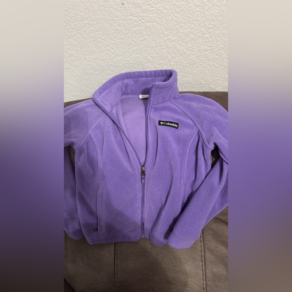 Columbia Kids Lavender Purple Full-Zip Fleece Jacket